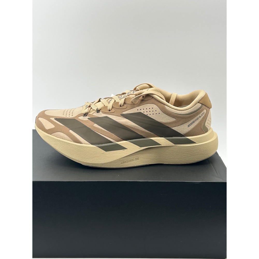 Adidas Adizero EVO SL EXO Suede M Mens 8.5 Tan Brown KI2685 New Running Shoes